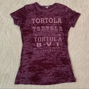 Tortola British Virgin Islands Purple Tshirt